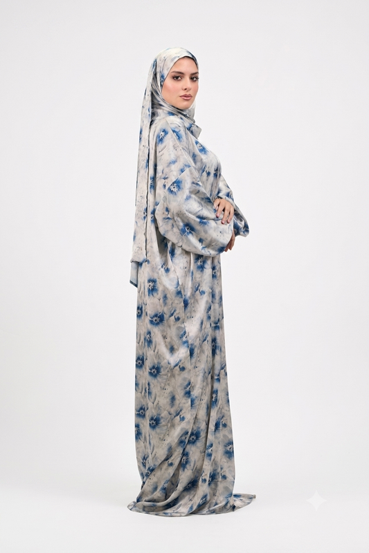 Blossom Blue Satin Isdal