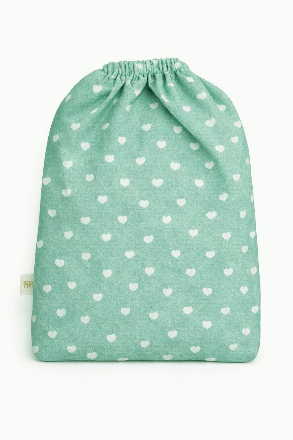 Mint Green Hearts Flowy Khimar