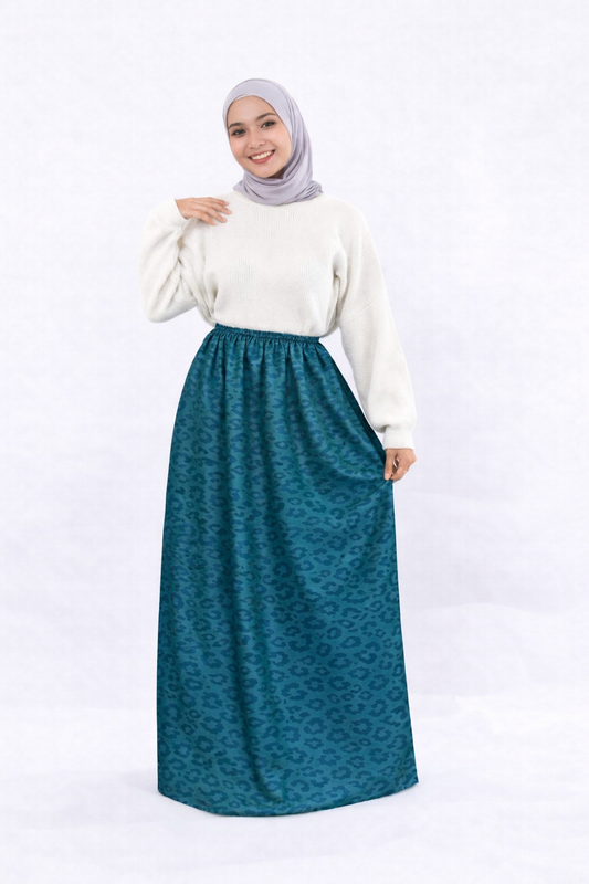 Teal Prayer Skirt