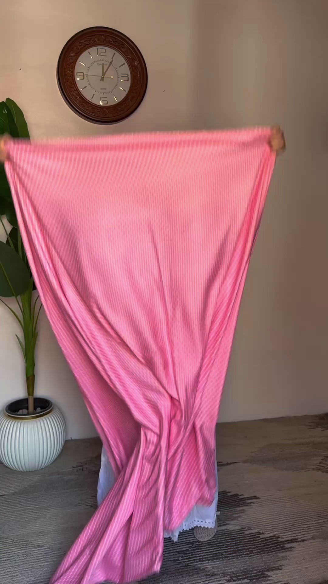 Long Pink Prayer Veil