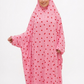 Pink Hearts Flowy Khimar