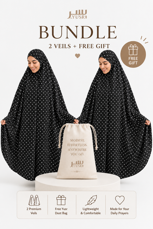 Black Long Veil Bundle + FREE Dust Bag