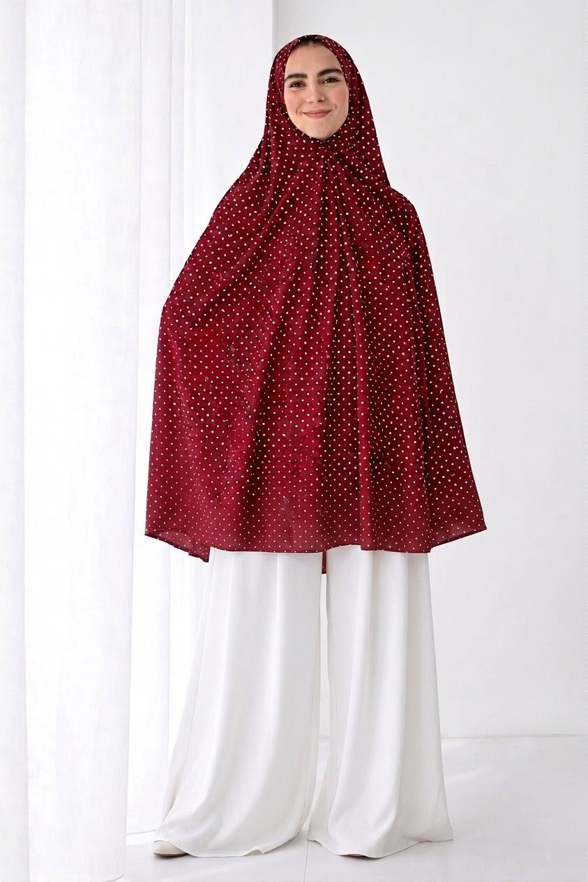 Burgundy Prayer Veil