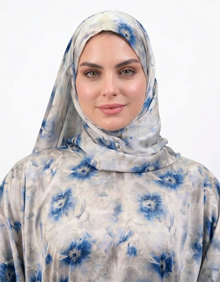 Blossom Blue Satin Isdal
