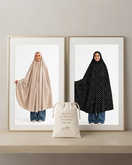 Black & Beige Veil Bundle + FREE Dust Bag
