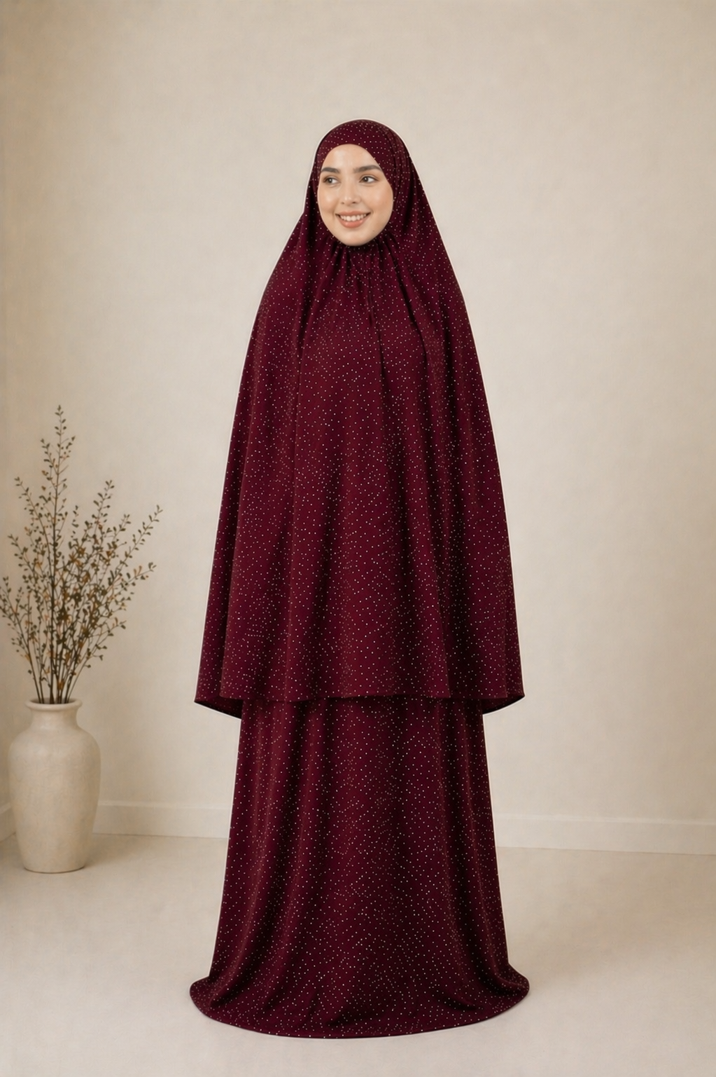 Burgundy Prayer Set