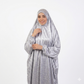 Silver Grey Satin Isdal