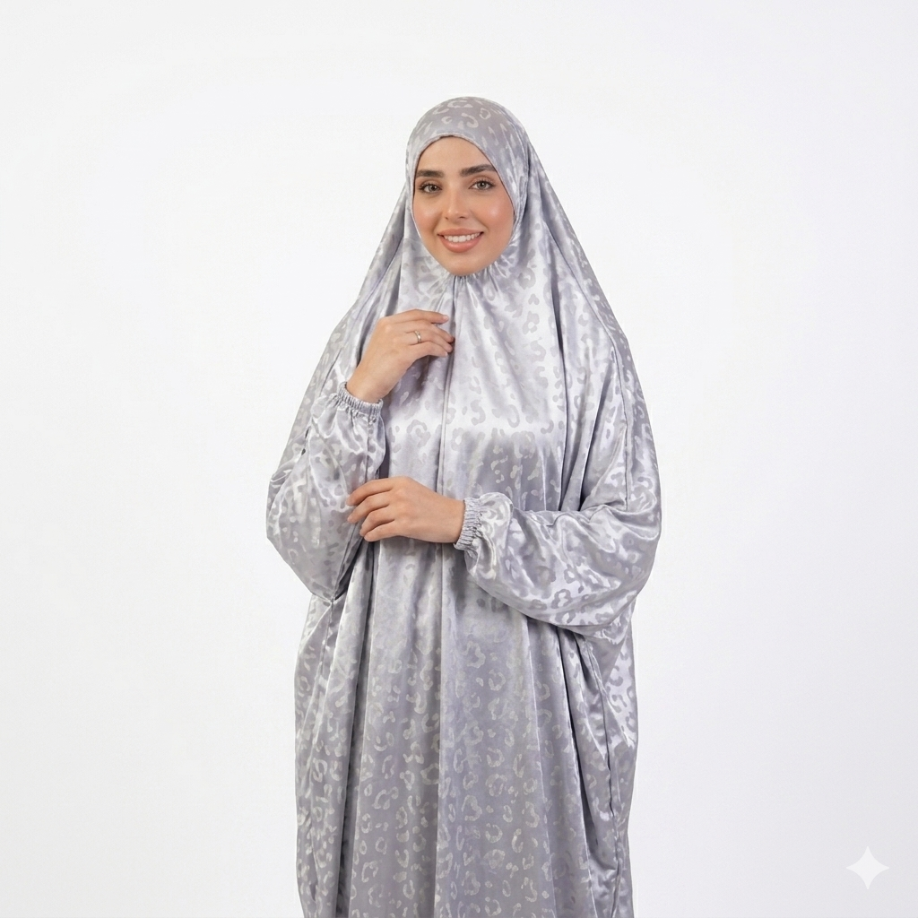 Silver Grey Satin Isdal