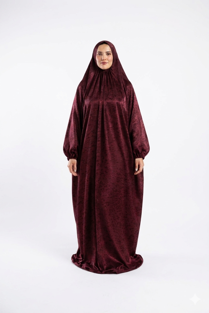 Burgundy Satin Isdal