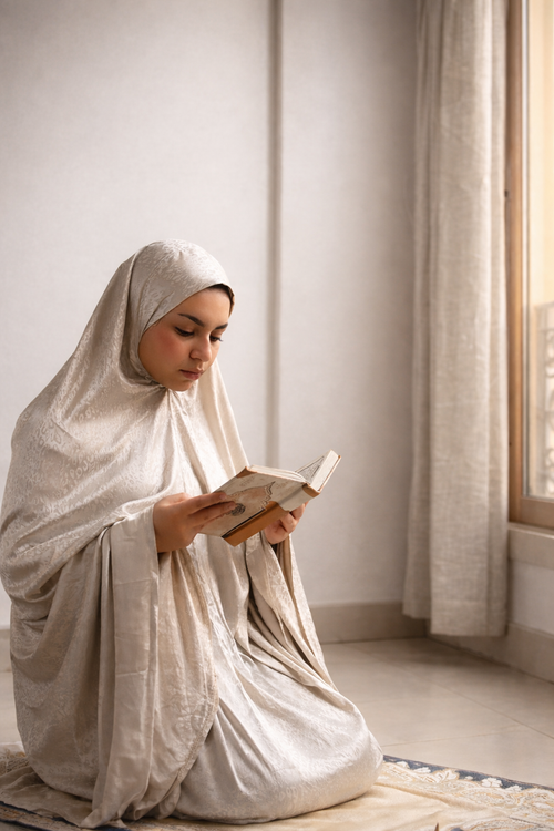 Beige Prayer Veil