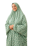Mint Green Hearts Flowy Khimar