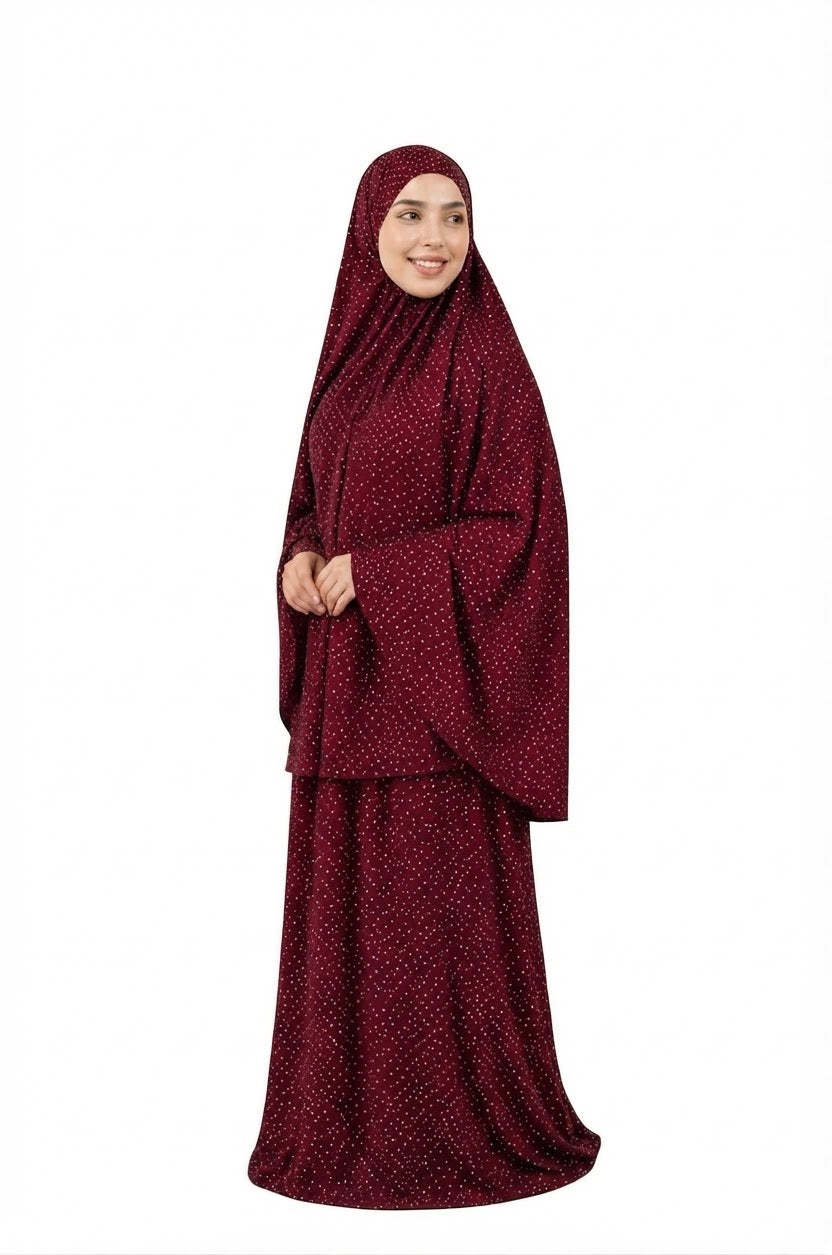 Burgundy Prayer Set