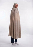 Long Beige Prayer Veil