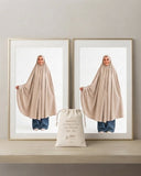 Beige Long Veil Bundle + FREE Dust Bag