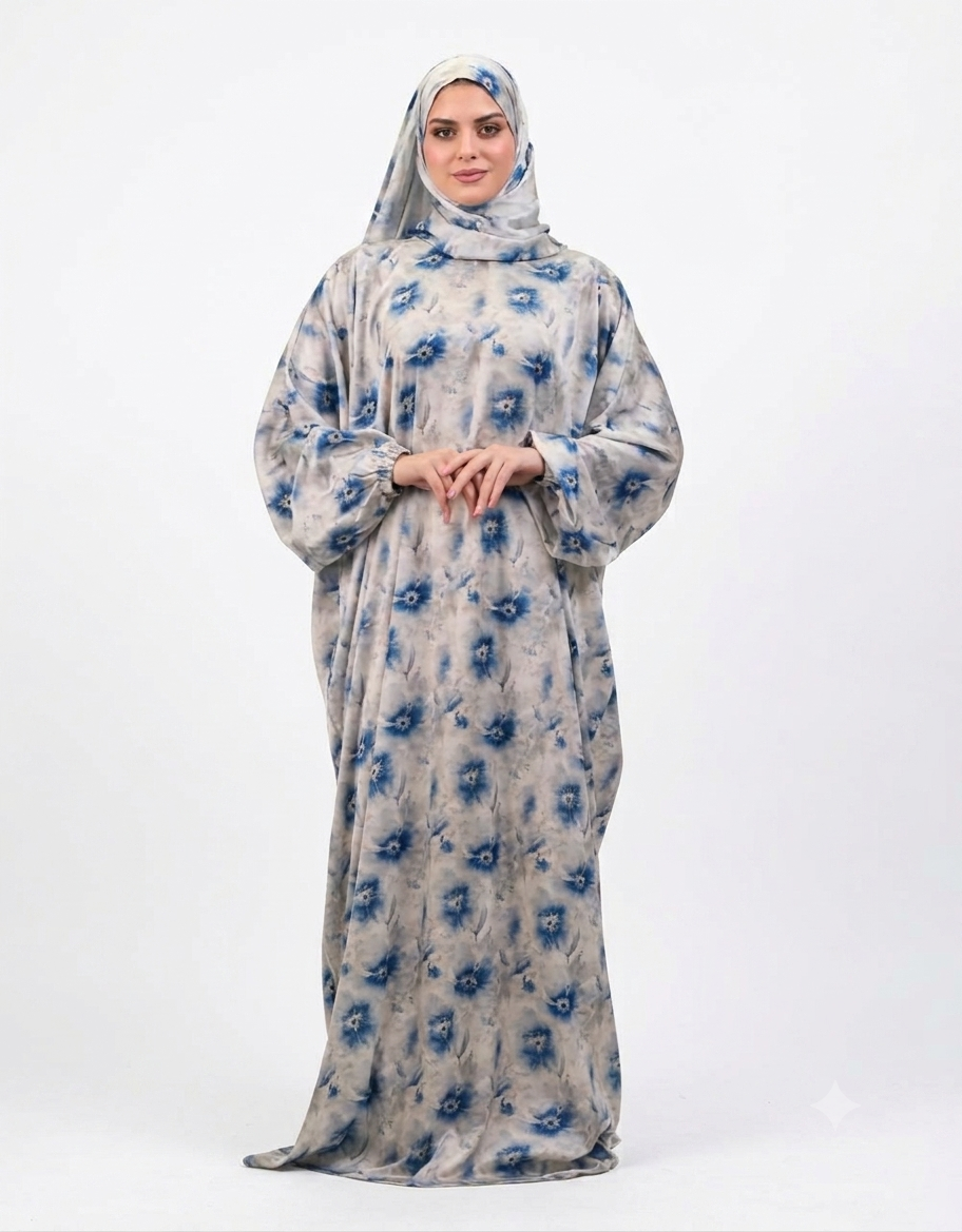 Blossom Blue Satin Isdal