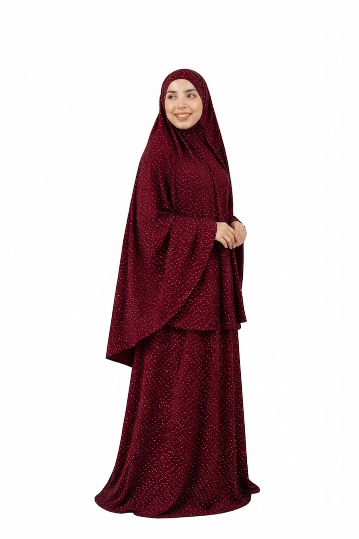 Burgundy Prayer Set