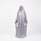 Silver Grey Satin Isdal