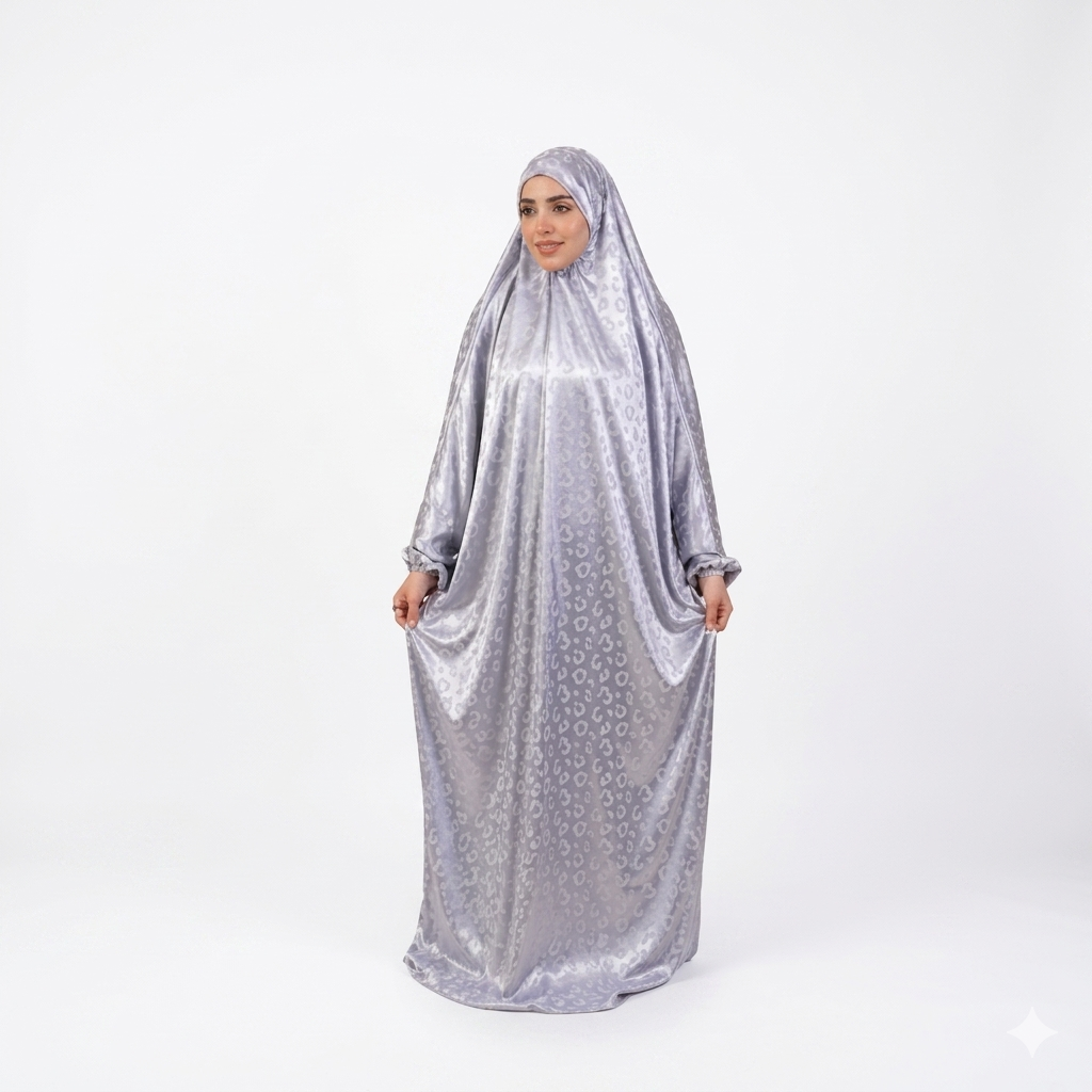 Silver Grey Satin Isdal