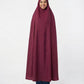 Long Burgundy Prayer Veil