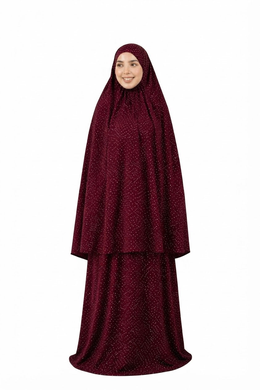 Burgundy Prayer Set