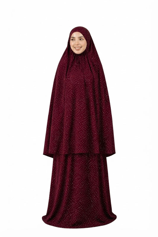 Burgundy Prayer Set