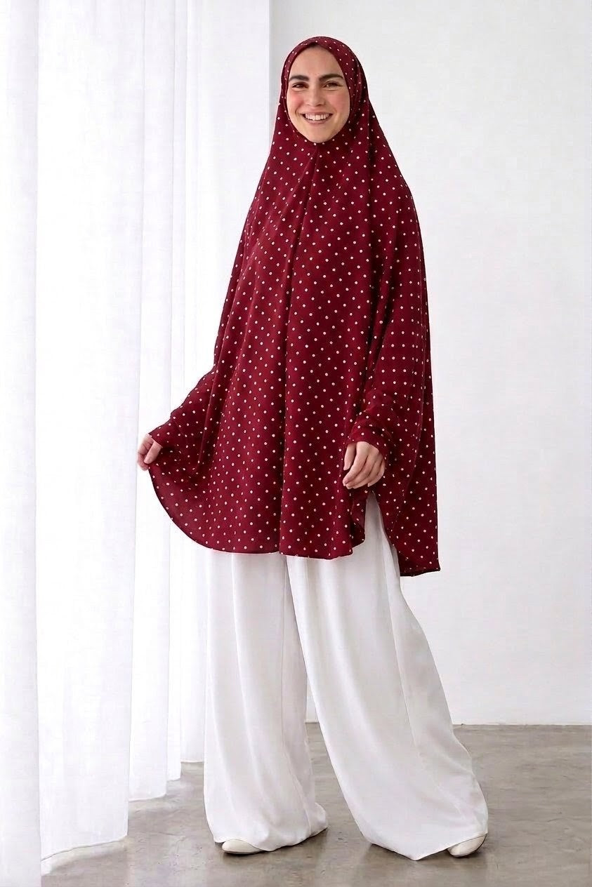 Burgundy Prayer Veil