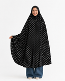 Long Black Polka Prayer Veil