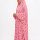 Pink Hearts Flowy Khimar