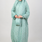 Mint Green Hearts Flowy Khimar